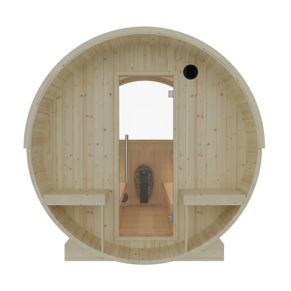 Finnish Barrel Saunas Turku | 6-Person Barrel Sauna with Terrace and WiFi Heater