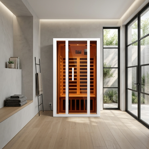 Vanity Art 2-Person FAR Infrared Sauna | Solid Hemlock Wood, Extendable Design, Low EMF Carbon Heaters, Indoor Home System