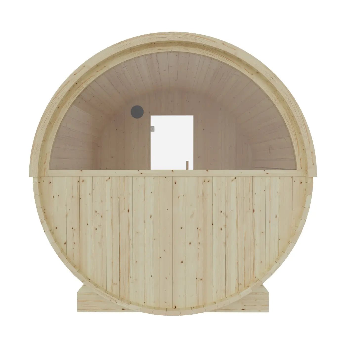Summer Sale $500 OFF - Finnish Barrel Saunas Tampere | 4-Person Barrel Sauna with WiFi Heater - Forge Recovery