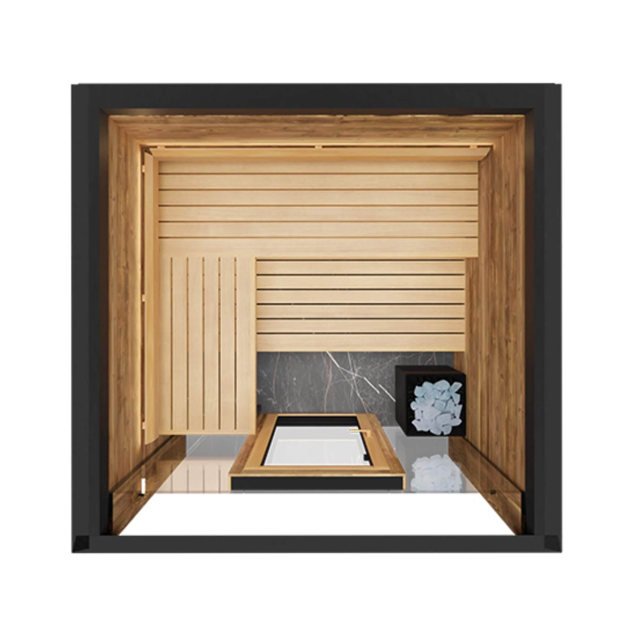 ThermaSol Fortis Outdoor Sauna Cabin, 4 Person - Forge Recovery