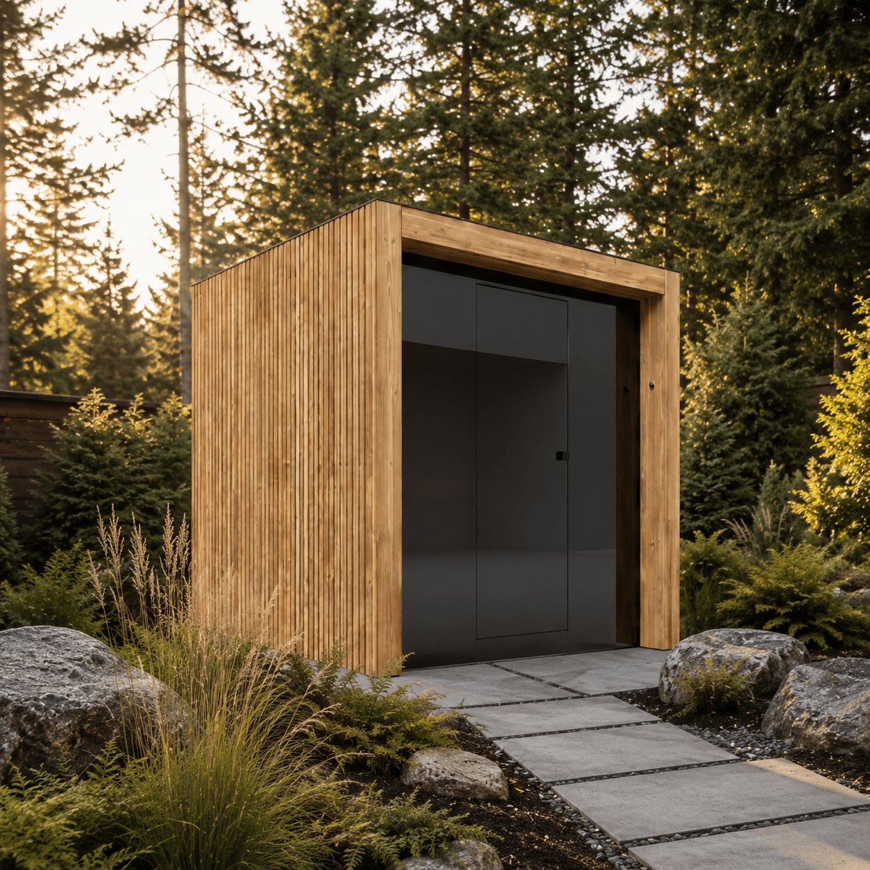 ThermaSol Fortis Outdoor Sauna Cabin, 4 Person - Forge Recovery