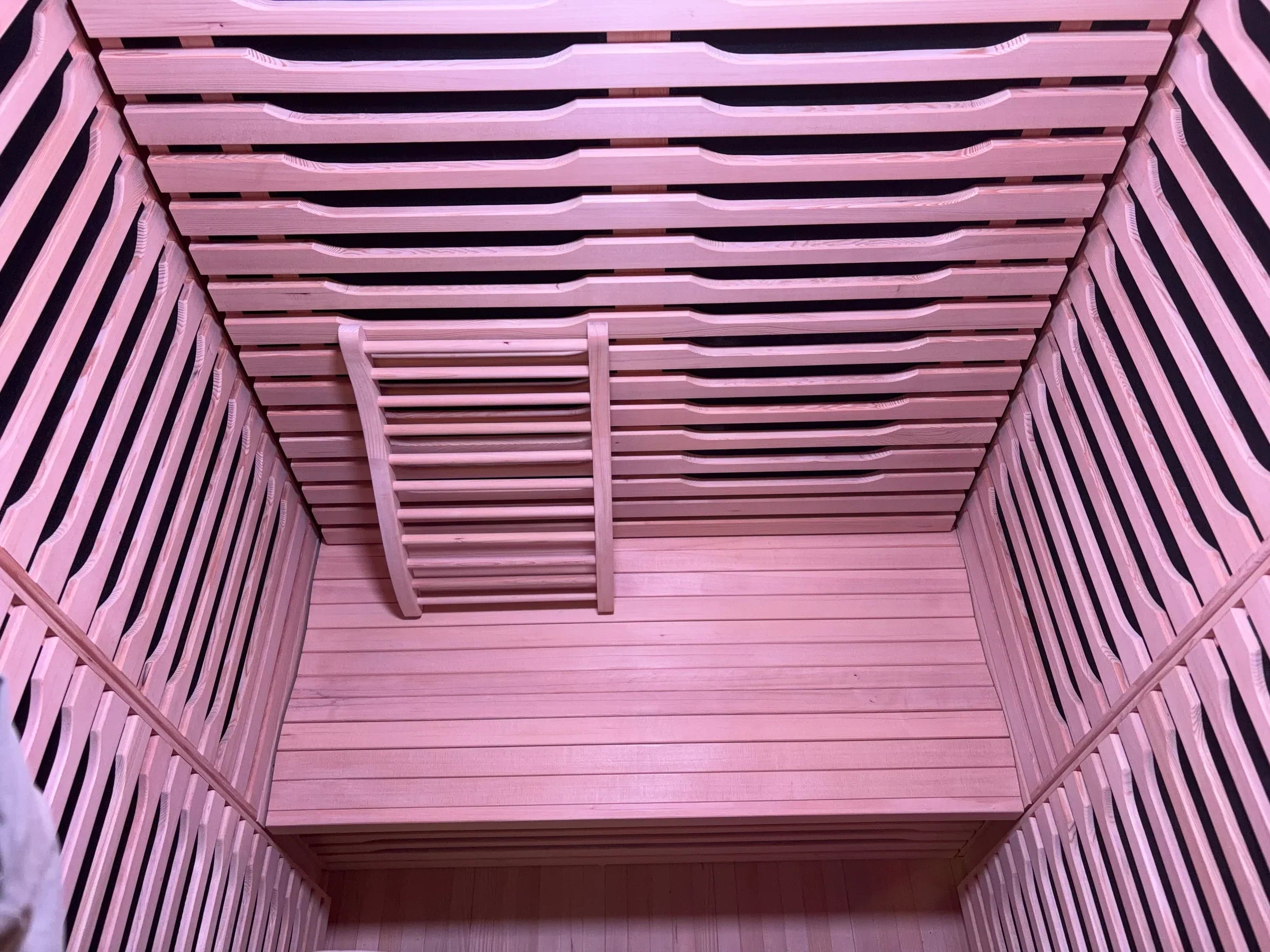 Blisspod Milano 2-Person Full Spectrum Infrared Sauna | Canadian Hemlock, Ultra Low EMF, Red Glass Heater & Chromotherapy Lighting