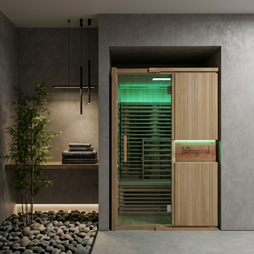 Blisspod Milano 2-Person Full Spectrum Infrared Sauna | Canadian Hemlock, Ultra Low EMF, Red Glass Heater & Chromotherapy Lighting