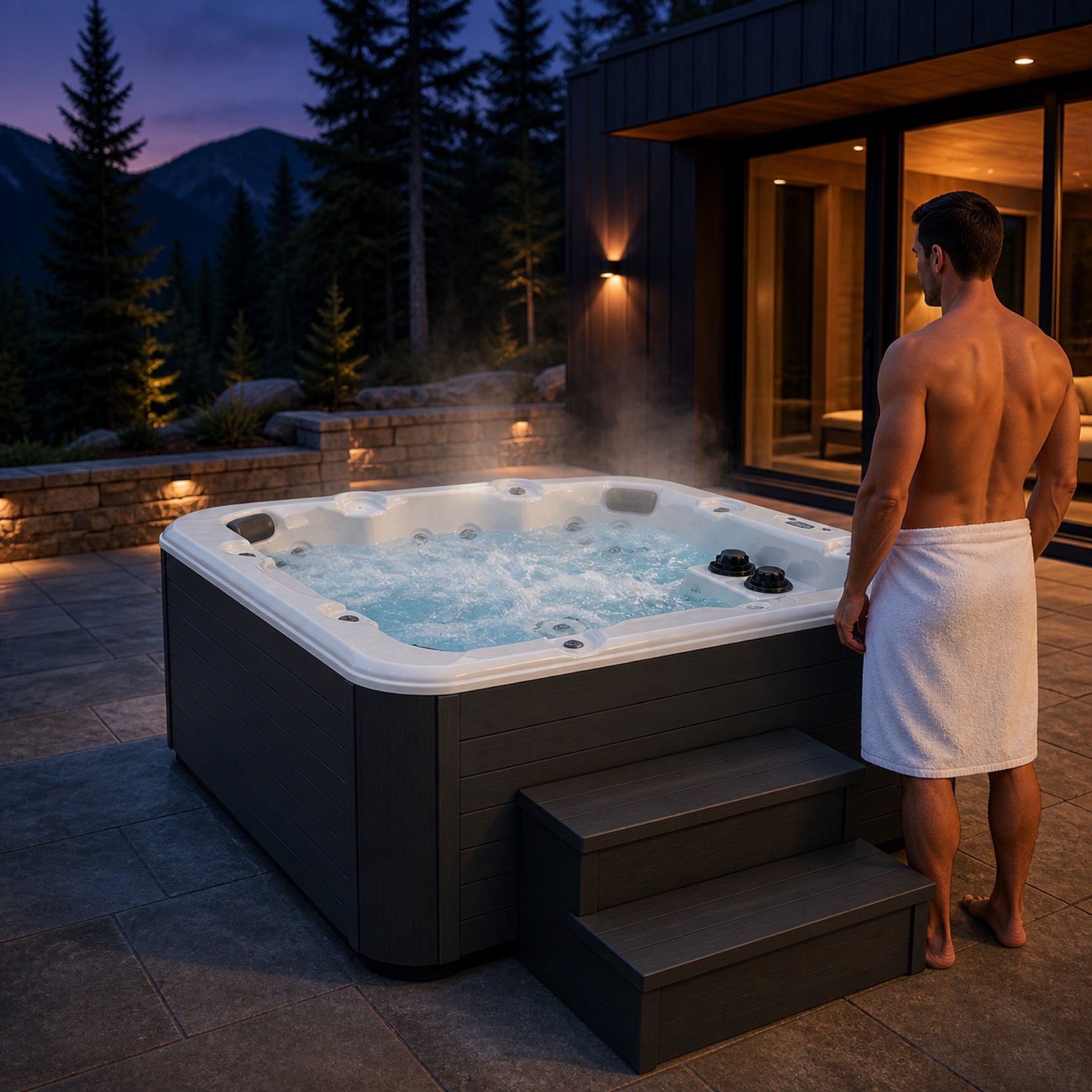 Sunbelt Lonestar Series 900 Hot Tub - Seats 7 - 60 Jets