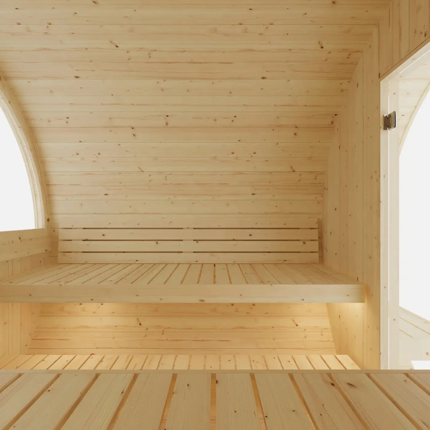 Summer Sale $500 OFF - Finnish Barrel Saunas Tampere | 4-Person Barrel Sauna with WiFi Heater - Forge Recovery