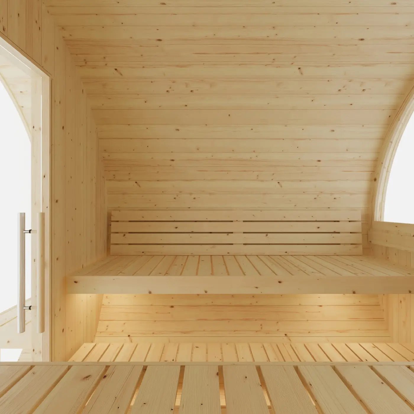 Summer Sale $500 OFF - Finnish Barrel Saunas Tampere | 4-Person Barrel Sauna with WiFi Heater - Forge Recovery
