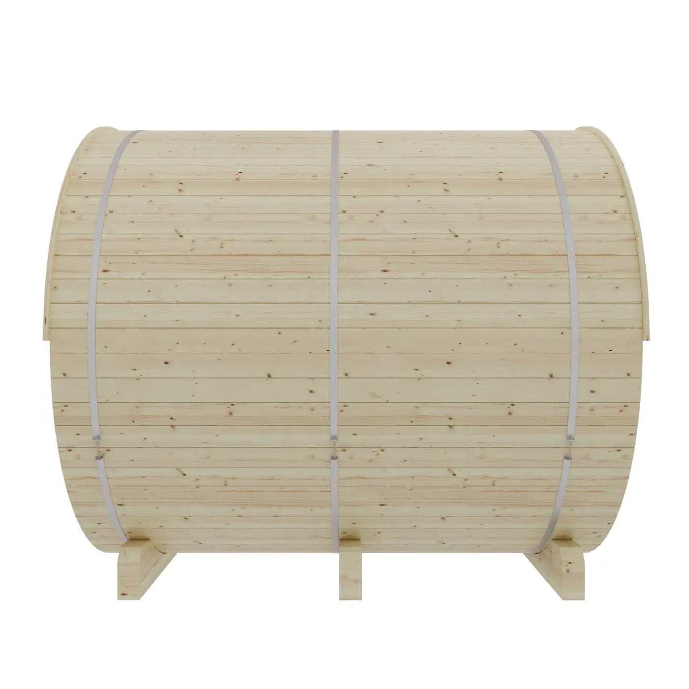 Summer Sale $500 OFF - Finnish Barrel Saunas Tampere | 4-Person Barrel Sauna with WiFi Heater - Forge Recovery