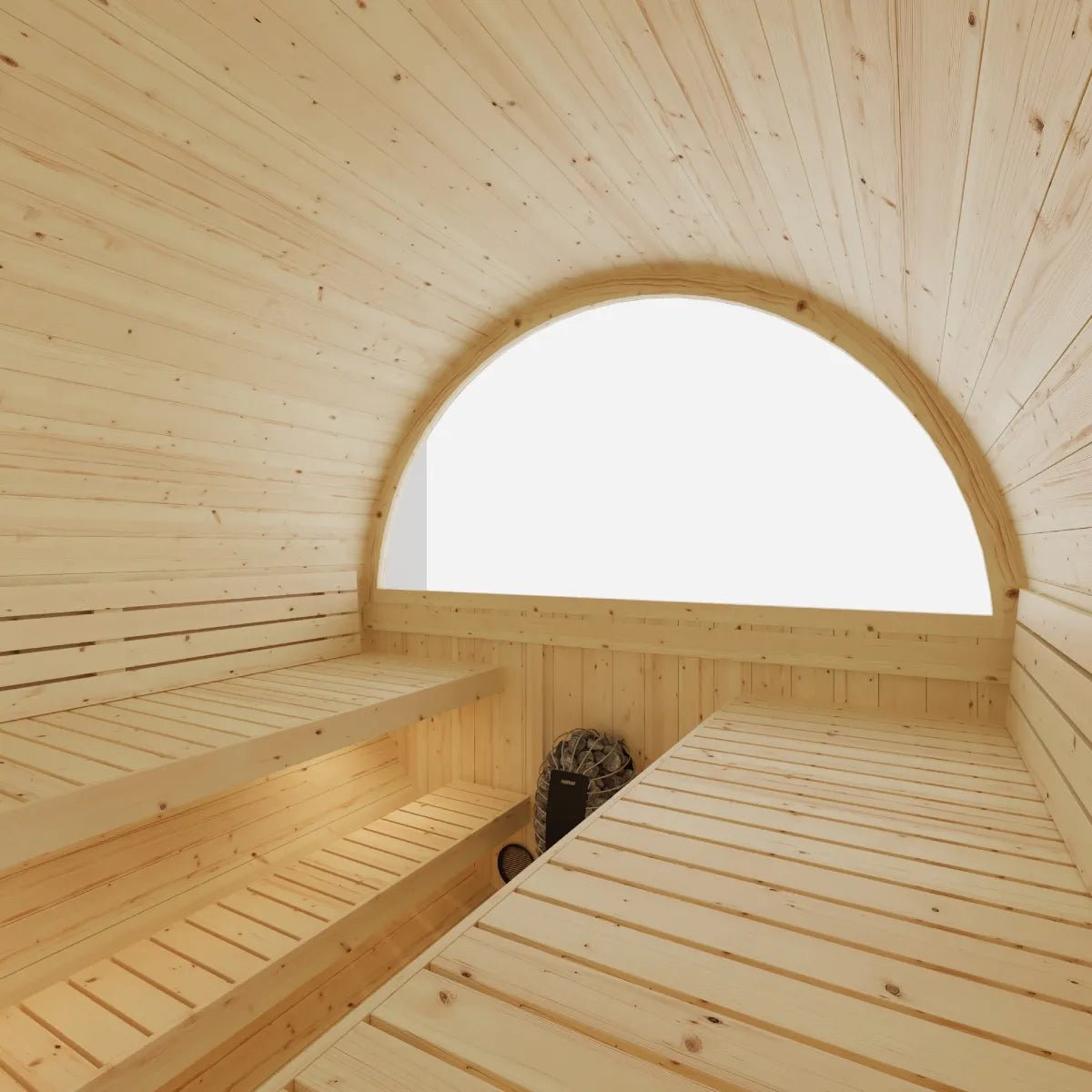 Summer Sale $500 OFF - Finnish Barrel Saunas Vassa | 6-Person Barrel Sauna with WiFi Heater - Discount - Forge Recovery