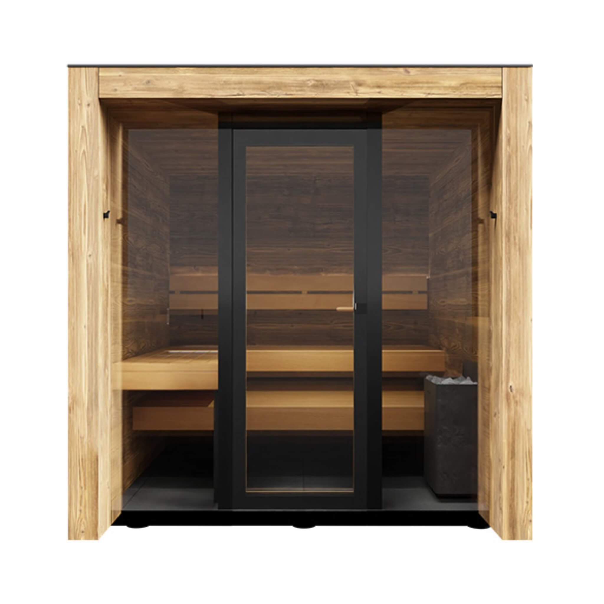 ThermaSol Fortis Outdoor Sauna Cabin, 4 Person - Forge Recovery